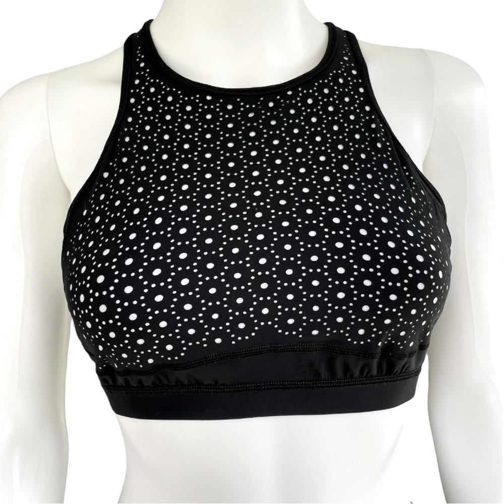 lululemon athletica Black and White High-Neck Bra